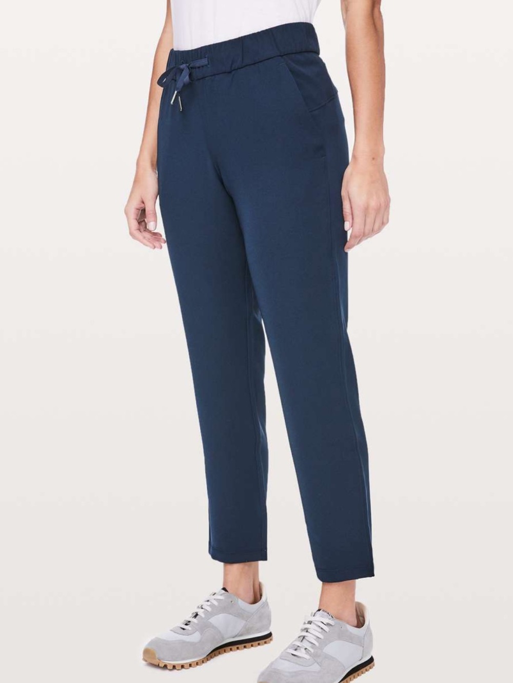 lululemon athletica Navy Drawstring Cropped Joggers